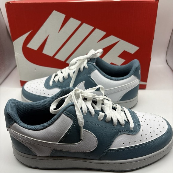 Nike Shoes - Nike Court Vision Lo NN Low Top White Smokey Blue DH3158-112 Womens Size 9.5